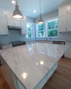 A Polished Marble Kitchen