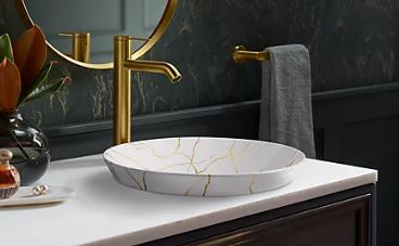 Semi-recessed Vessel Sink