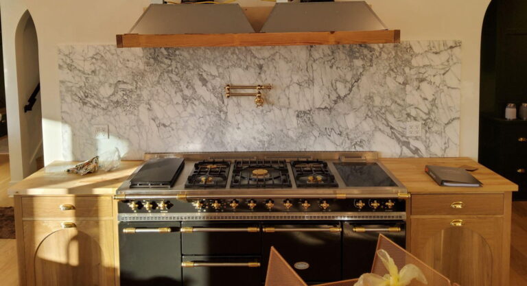 Calacatta Marble Kitchen Installed by Tops Countertops in the South Puget Sound