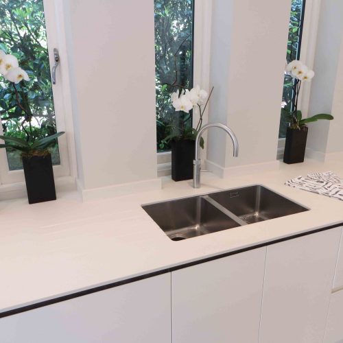 White Quartz Kitchen