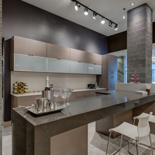 Grigio Grey Modern Quartz Kitchen