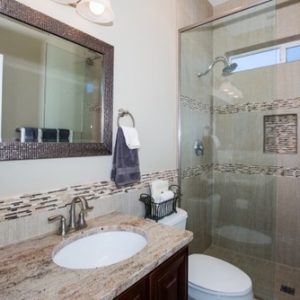 A Tops Finished Granite Bathroom. A bathroom remodel budget can be hard to stick to, but discipline is key to a smooth remodel.