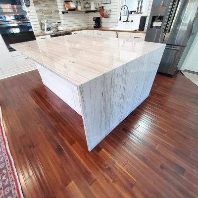 A Waterfall Countertop Edge - Material - Mustang Quartzite